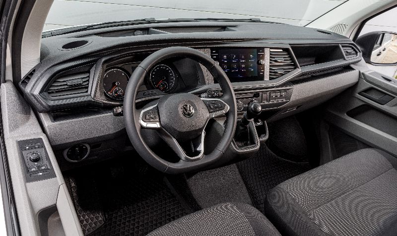 Interior of the Volkswagen Transporter 6.1