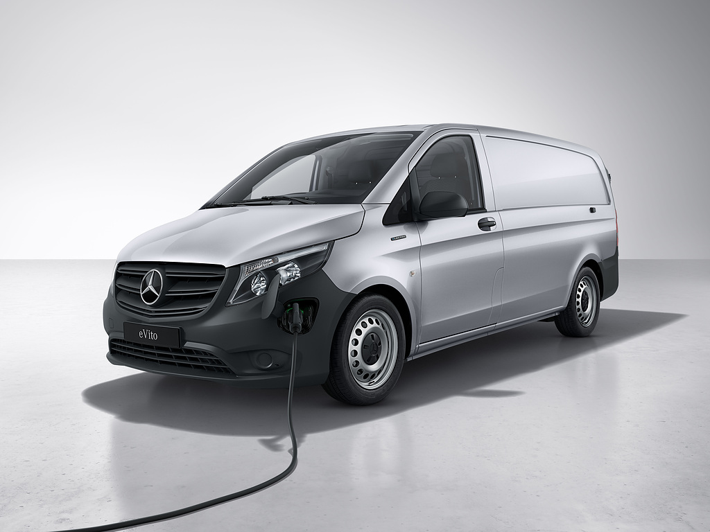 Mercedes Benz eVito on charge