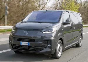 Fiat E-Scudo driving on the road