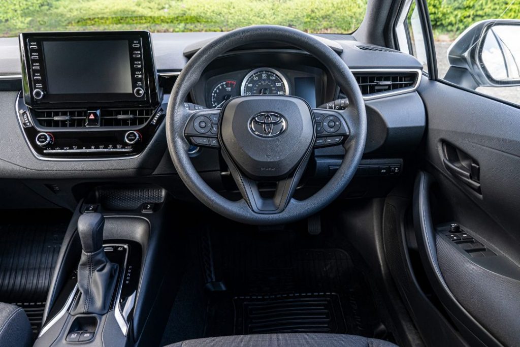 Toyota Corolla Commercial Hybrid dash