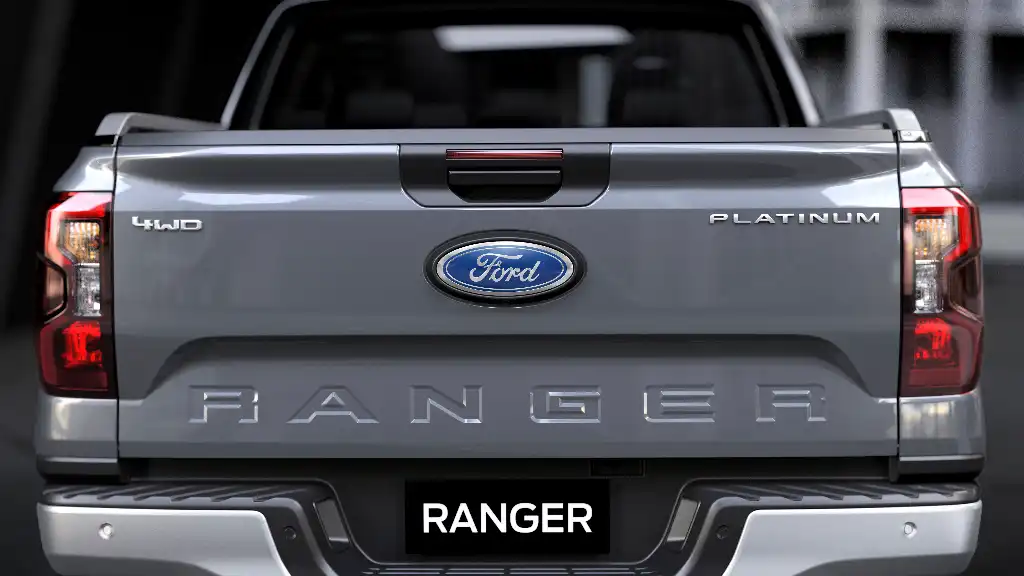 Rear end of the Ranger pick-up