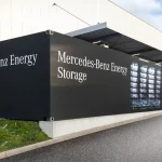 Mercedes-Benz battery storage sign