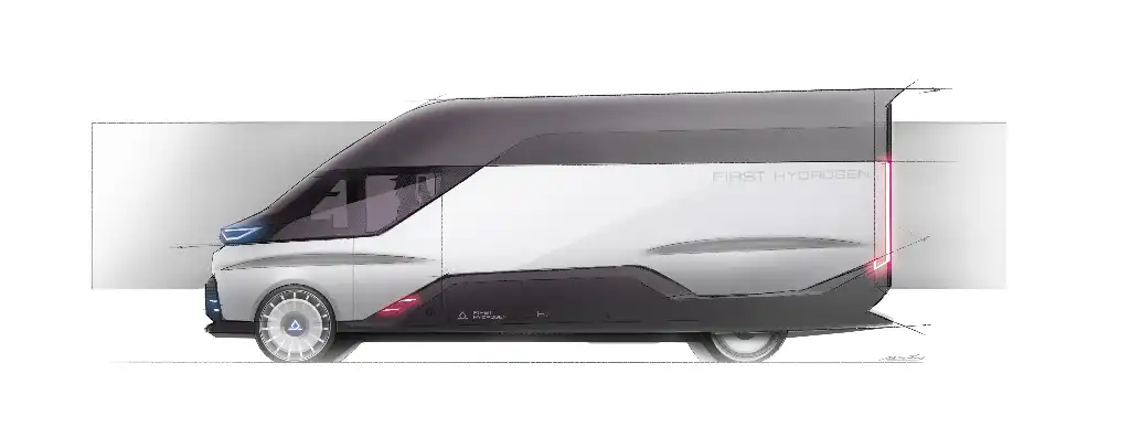 Side profile view of the hydrogen concept
