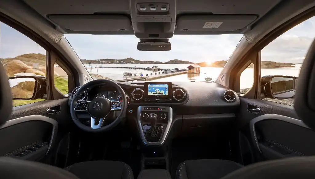 Interior of the Mercedes-Benz EQT