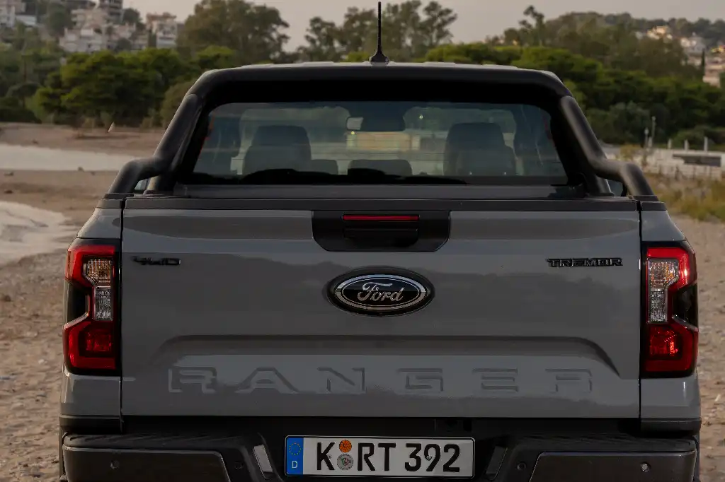 rear view of the Ford Ranger Tremor