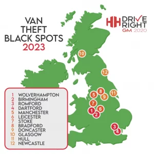 Van theft hotspot of the UK is Wolverhampton