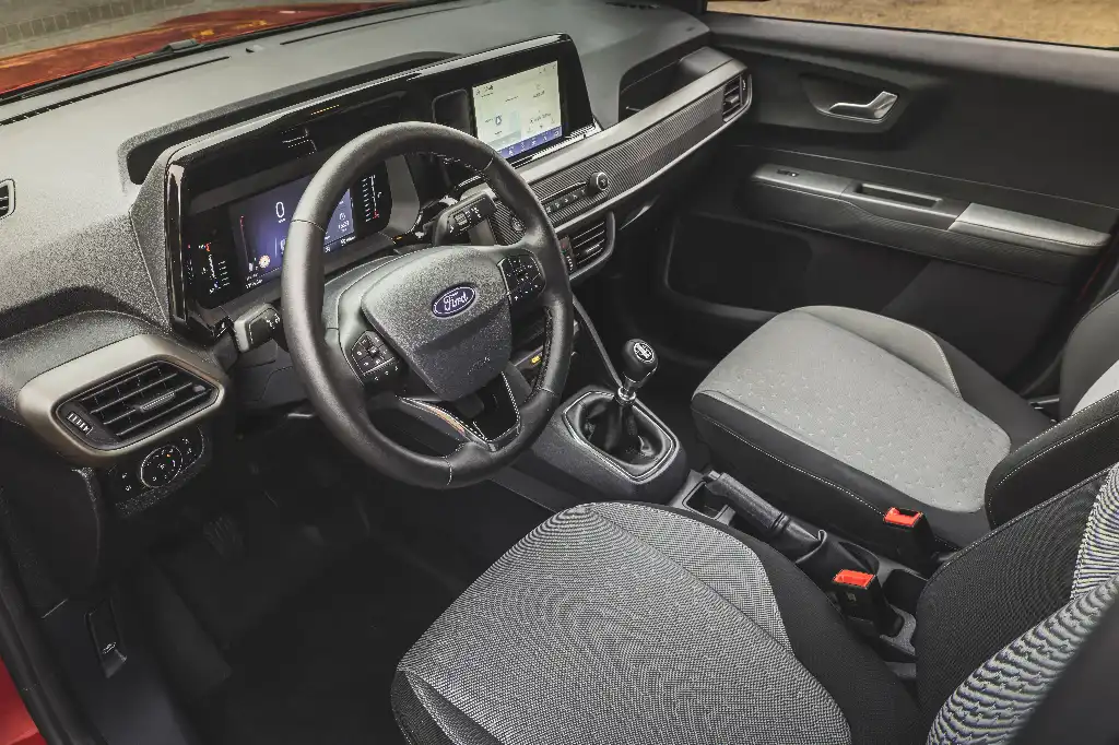 Ford Transit Courier interior cross cabin shot