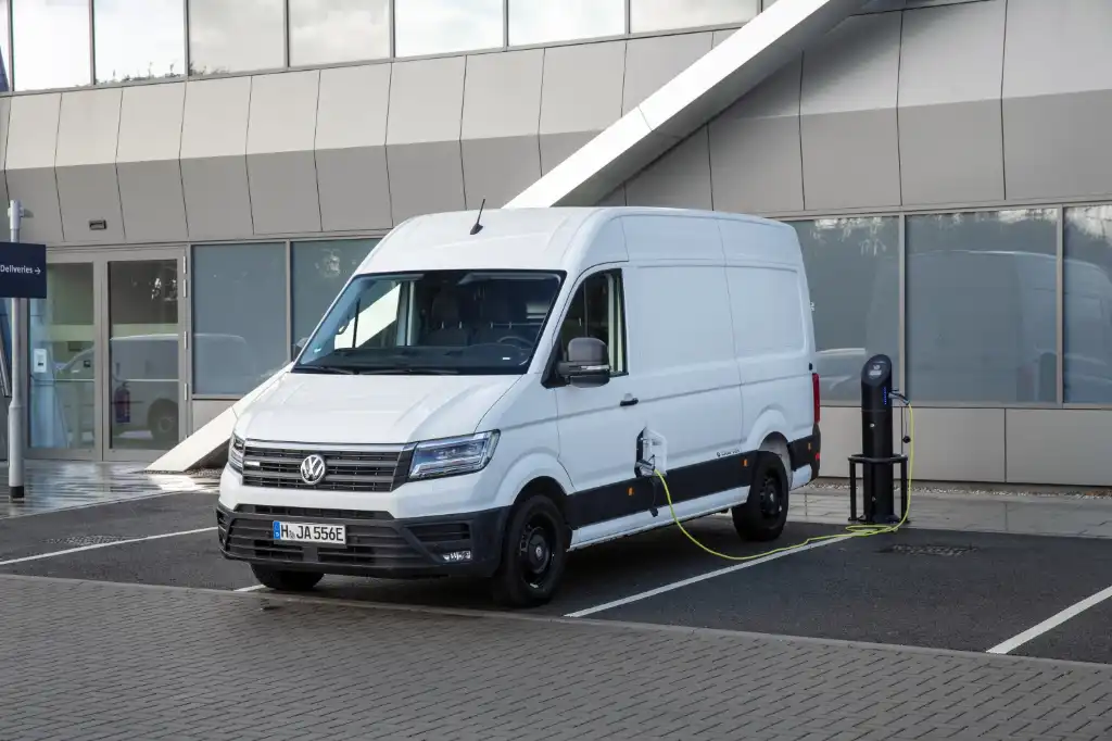 Volkswagen e-Crafter on charge