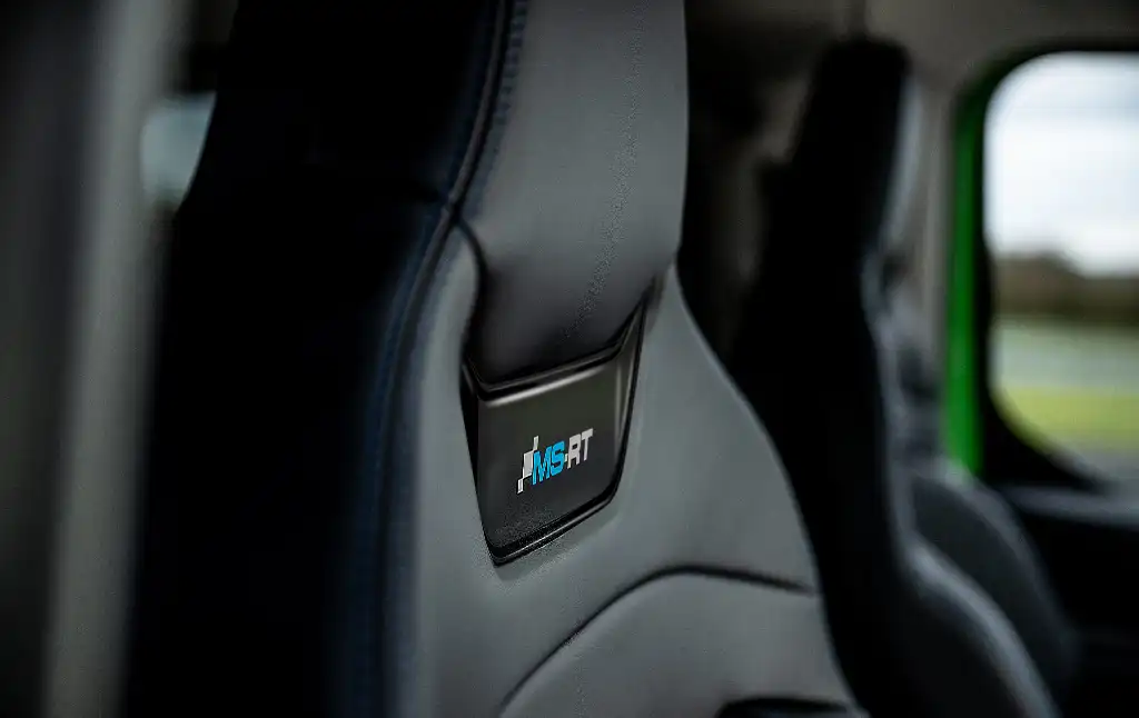 sports seat with MS-RT logo