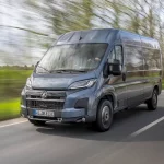 Vauxhall Movano Electric on the road