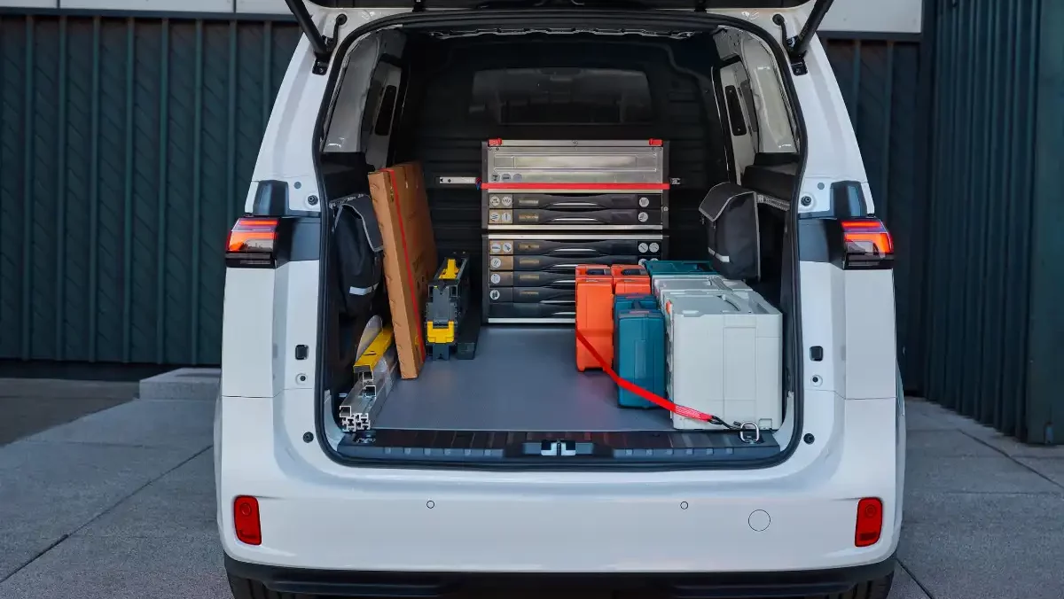 tools in the back of a van