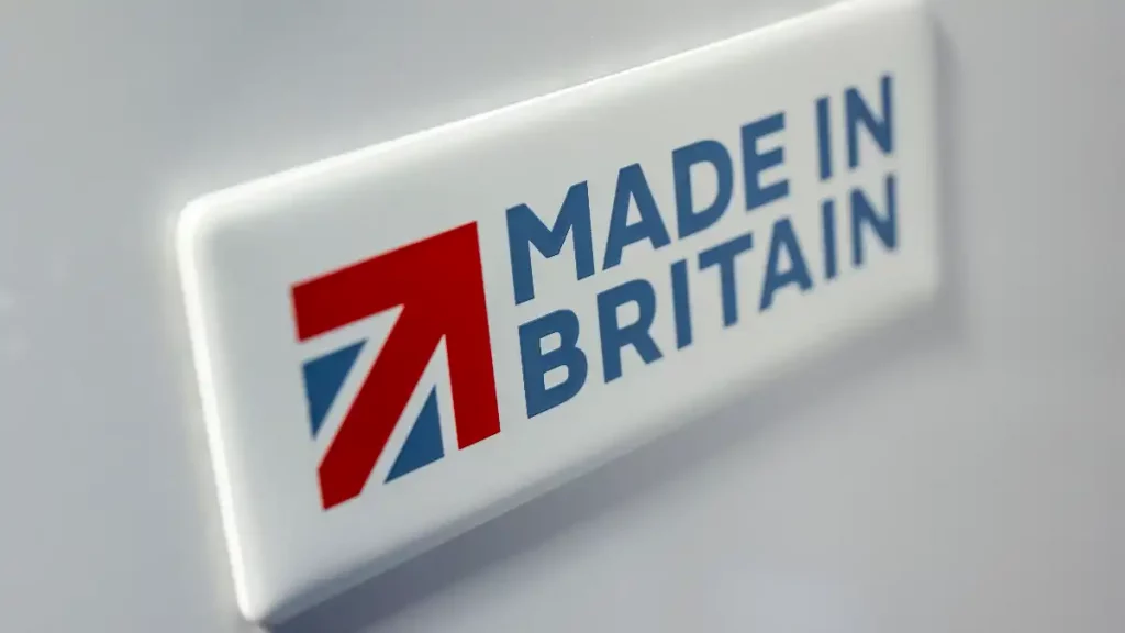 Made in Britain badge from Vauxhall Vivaro at Luton plant