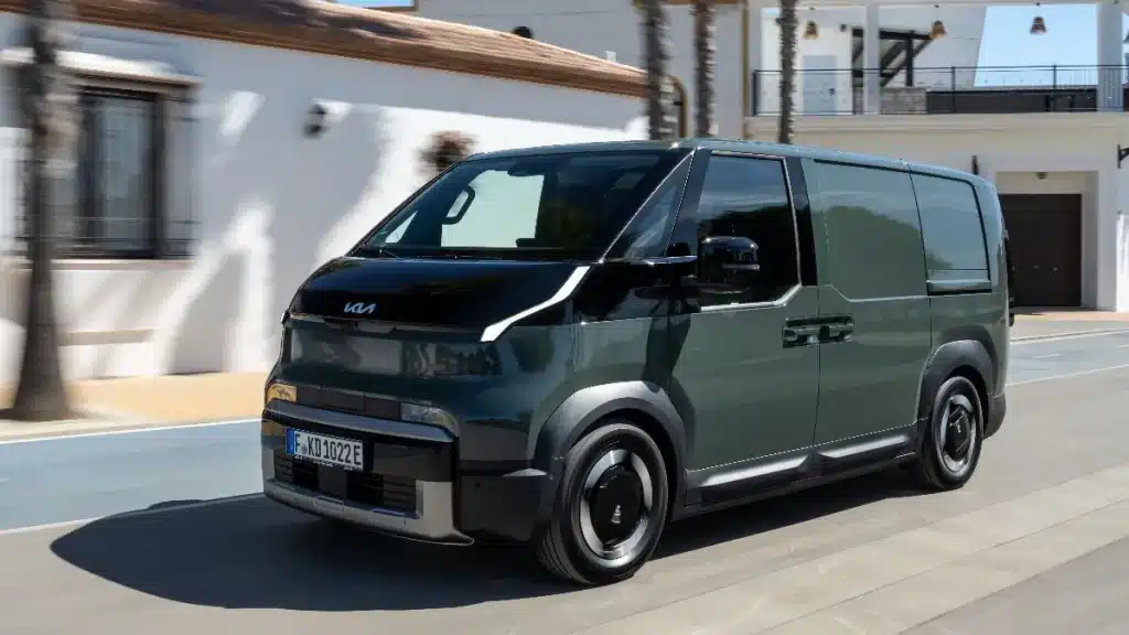Kia PV5 cargo driving