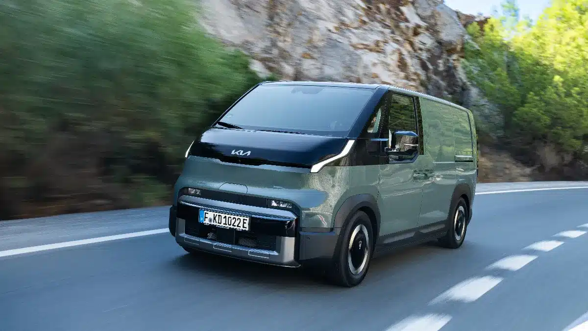 Kia PV5 Cargo on the road