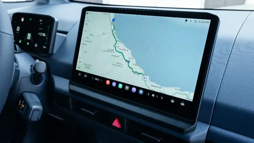 Kia PV5 Cargo interior touchscreen