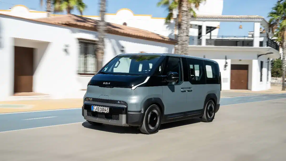 Kia PV5 passenger on the road