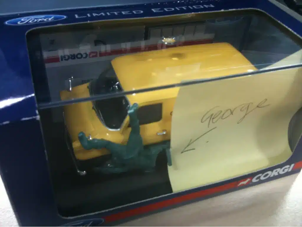 Corgi Transit Mk1 toy with action man