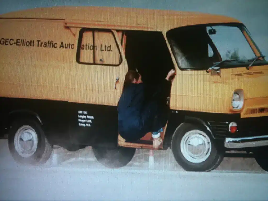 Jumping out of a Transit van