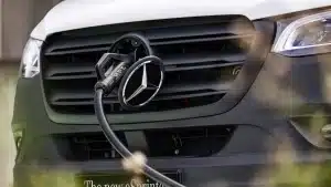 What is the Mercedes eSprinter battery range?