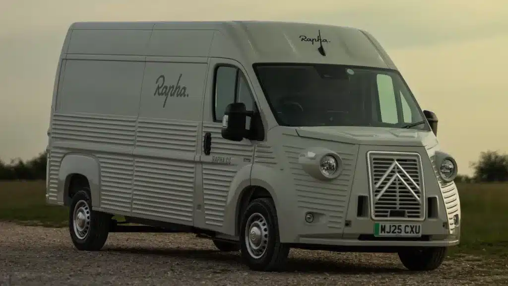 Citroen Type H electric Relay van with Rapha livery