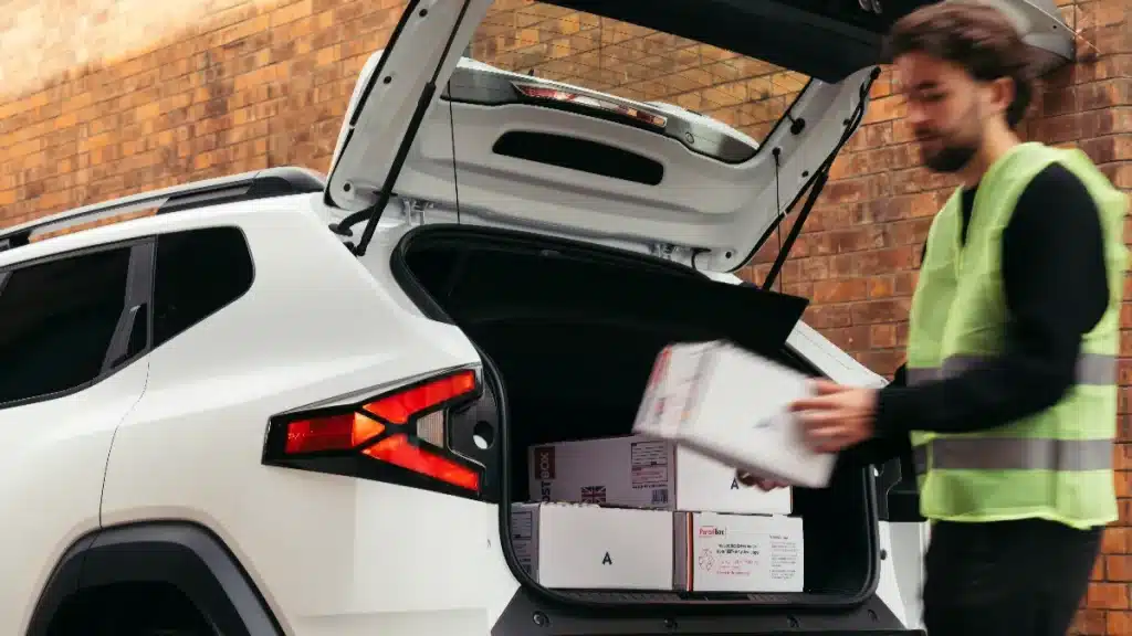 Dacia Duster Cargo man with packages