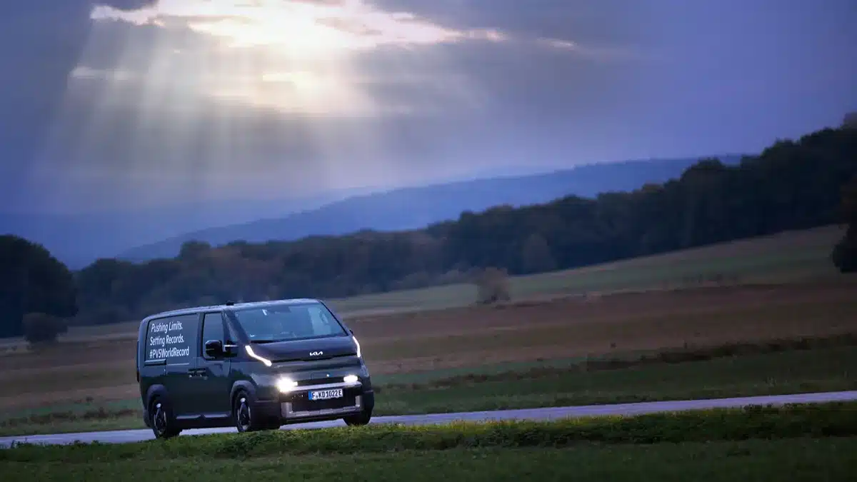 Kia PV5 sunset