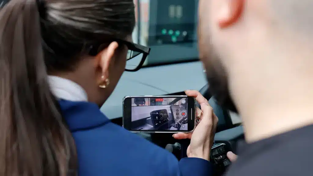 Guinness World Records documenting the charging process