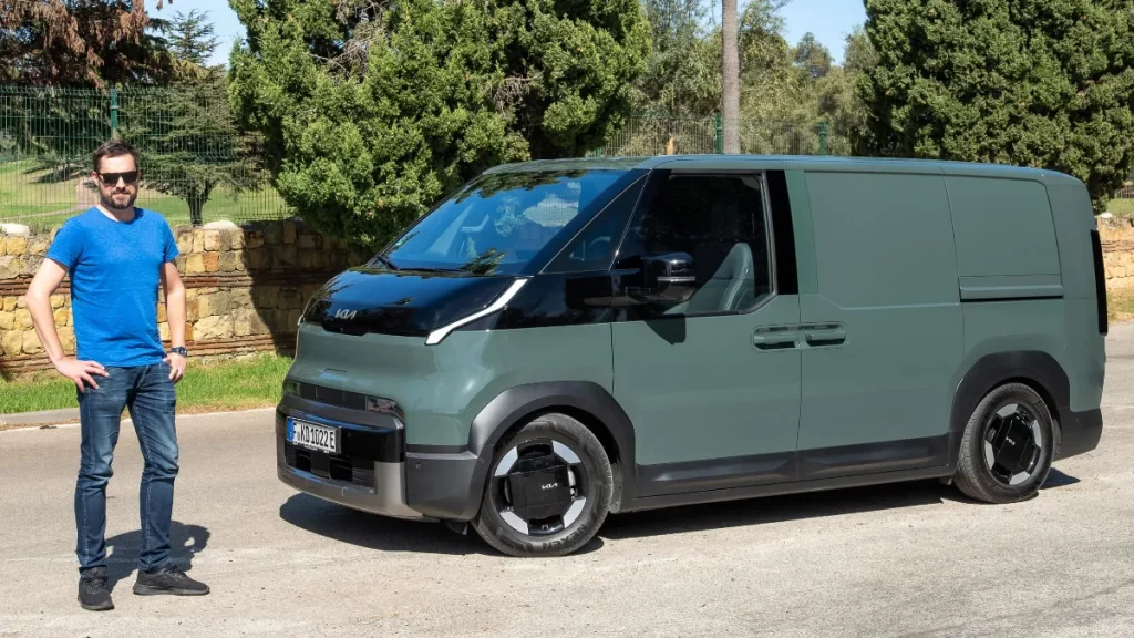 Kia PV5 Cargo van and George Barrow