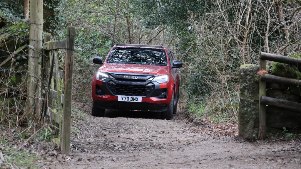 Green lane D-Max pick-up