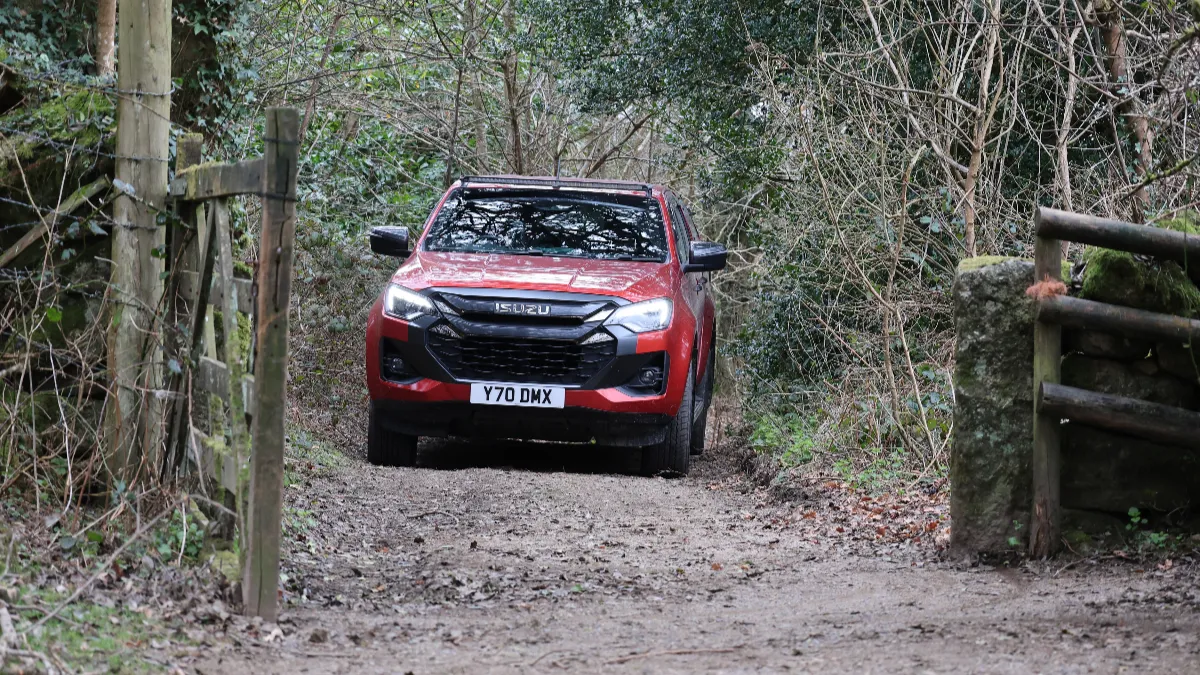 Green lane D-Max pick-up