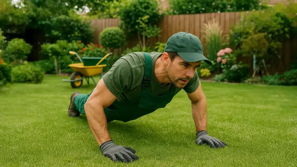 Man doing press-ups