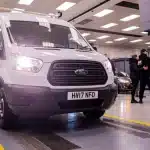 Transit van at auction