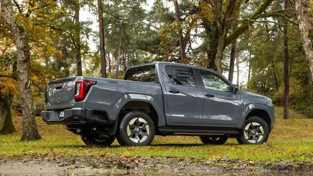 Toyota hilux BEV electric pick-up truck side view