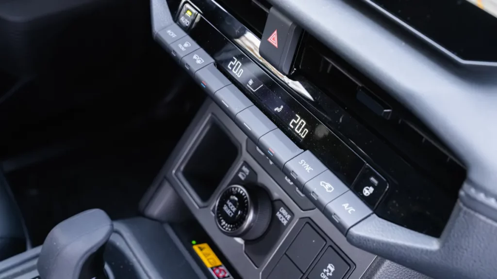 central dash buttons