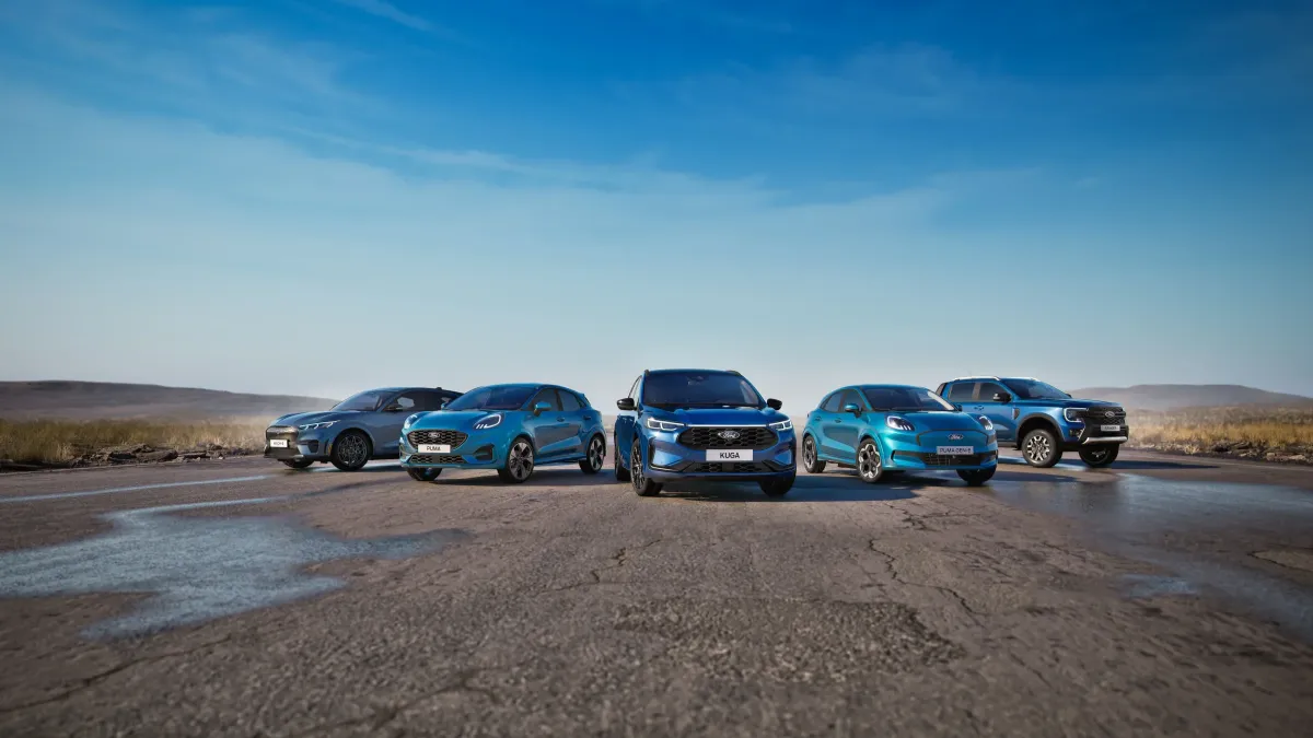 Line-up of BlueCruise enabled cars