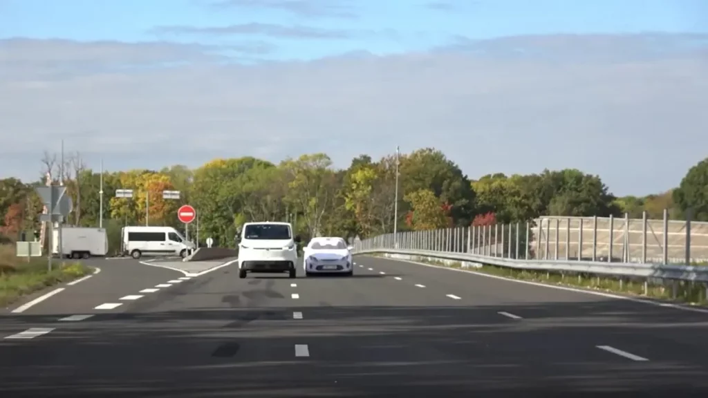 Maxus eDeliver 7 during Euro NCAP testing