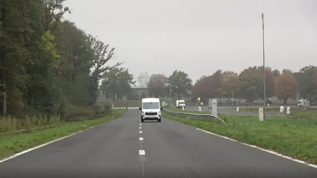 Maxus eDeliver 9 during Euro NCAP testing