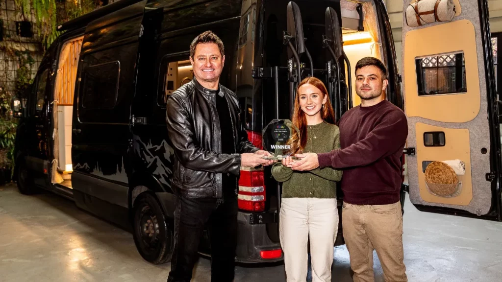 George Clarke with eBay Van Conversion 2025 winners