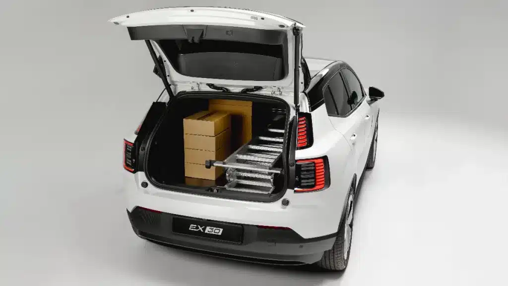 Volvo EX30 Cargo van rear loadspace