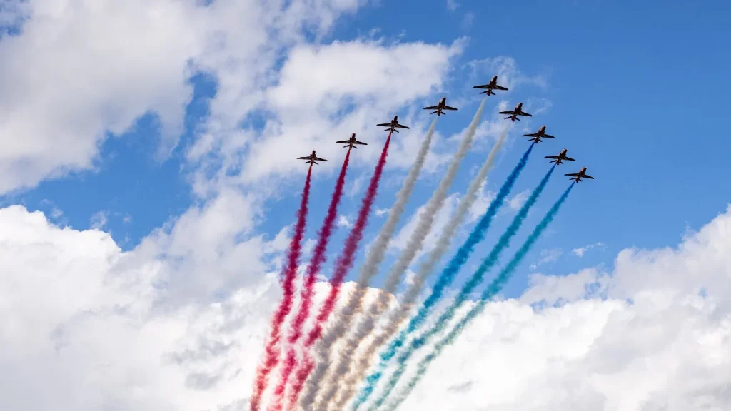 red arrows